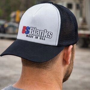 Otto USBlanks Hat Cap OSFM‎ Made in USA Vintage 90s Unisex Adult Nylon Mesh